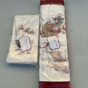 Pottery Barn Nostalgic Santa Christmas Village Set